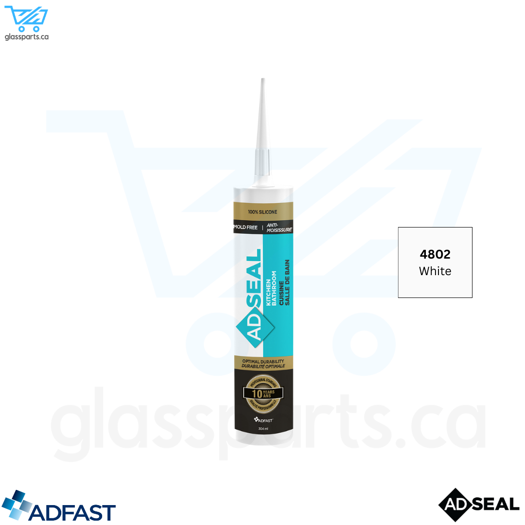 Adfast Adseal Kitchen & Bathroom Silicone - 4802 - White - 304ml ...