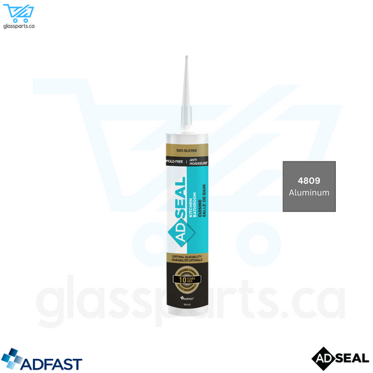 Adfast Adseal Kitchen & Bathroom Silicone - 4809 - Aluminum - 304ml