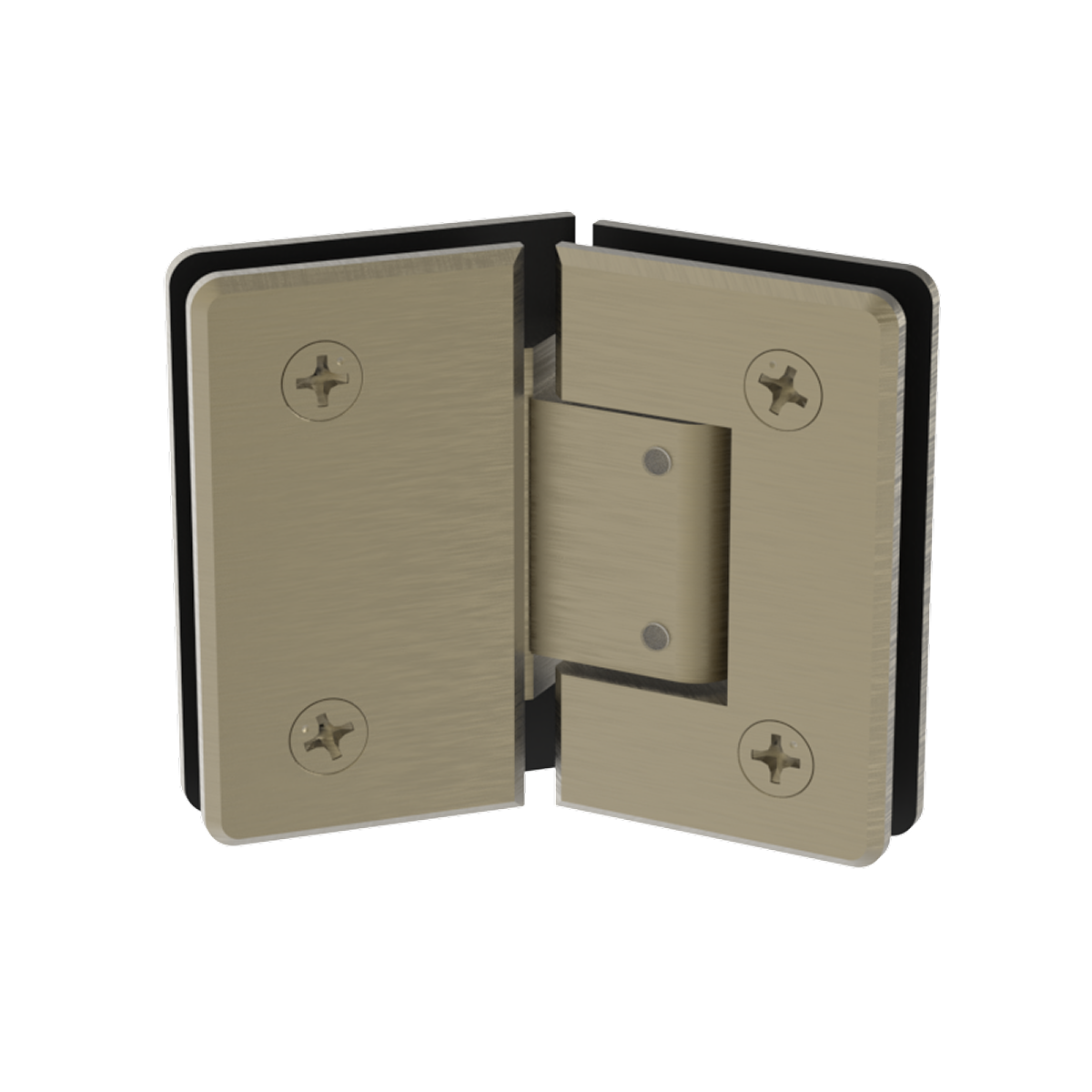 Beverly shower hinge Glass to Glass Neo Angle 135° Adj — Brushed Bronze
