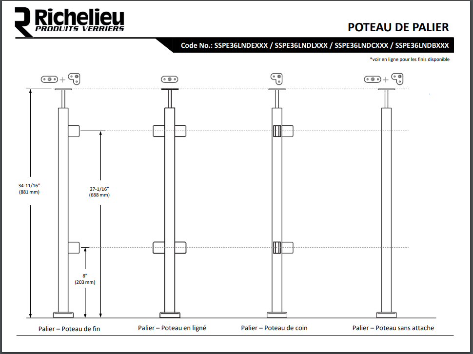 Poteaux d'atterrissage vierges - H1