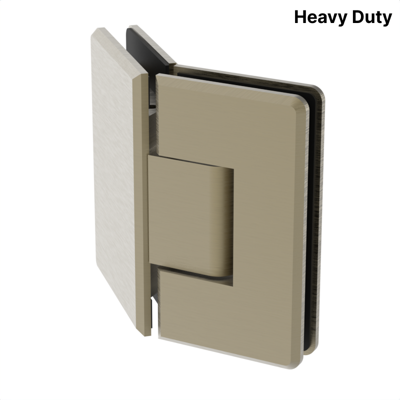 Colette heavy-duty shower hinge Glass to Glass Neo Angle 135° — Brushed Bronze