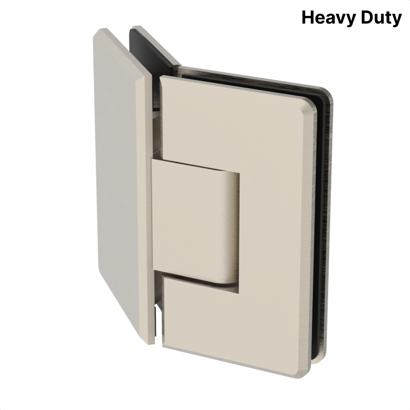 Colette heavy-duty shower hinge Glass to Glass Neo Angle 135° — Brushed Nickel