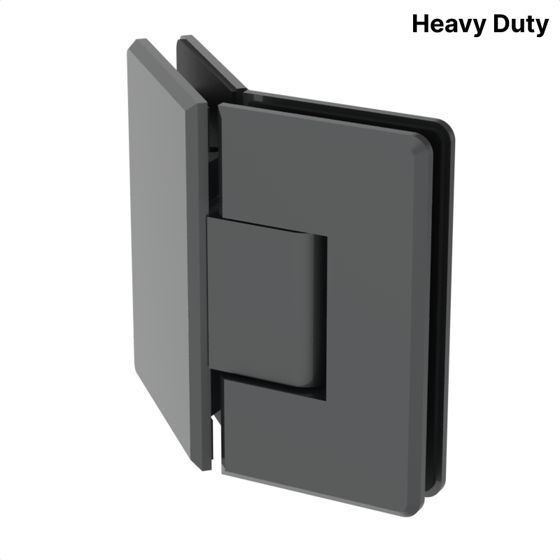 Colette heavy-duty shower hinge Glass to Glass Neo Angle 135° — Gun Metal