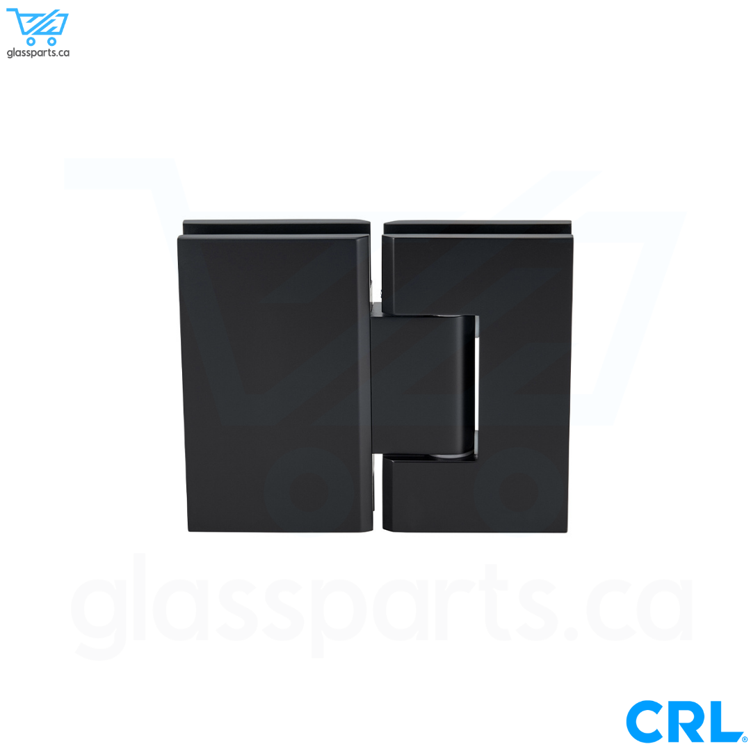 CRL Geneva 180 Series - 180° Glass-to-Glass Standard Hinge - Matte Black