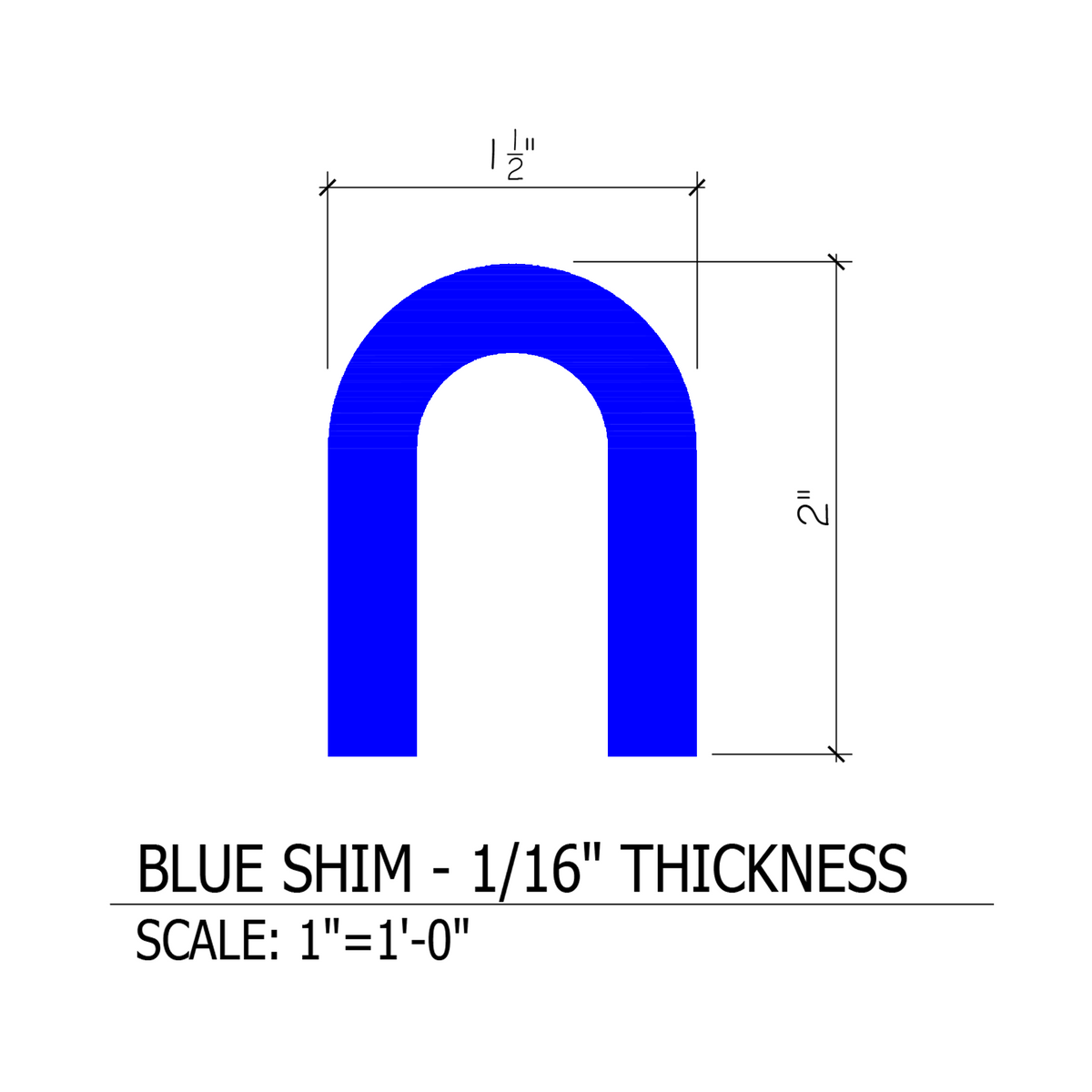 Plastic Horseshoe Shims - Pack of 100 — supplier image 2