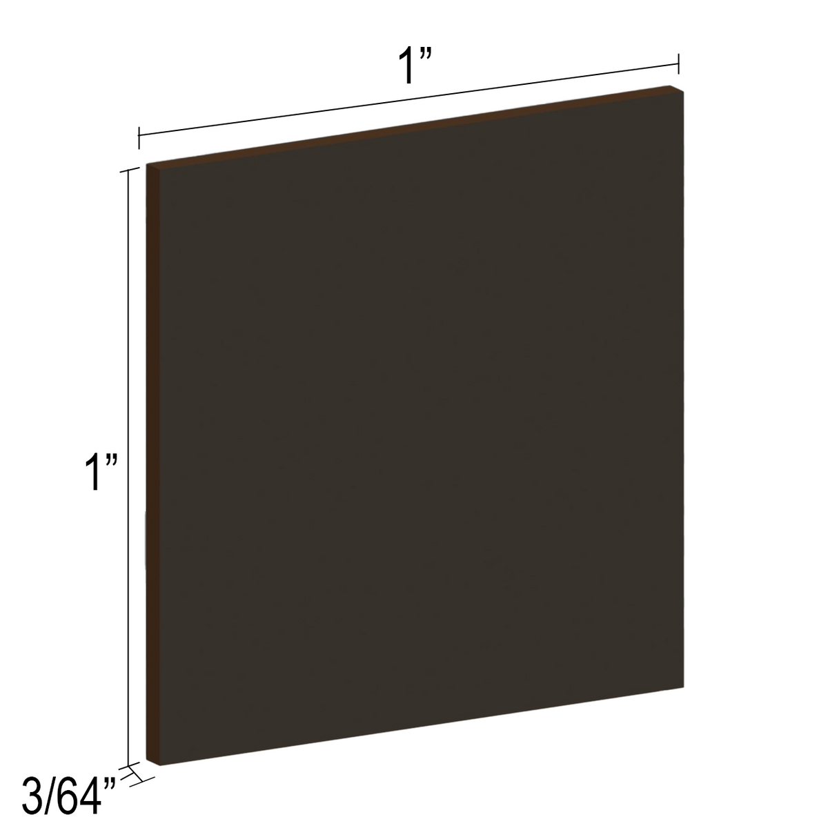 CUEND Commercial Glazing U-Channel End Caps — CUEND1X1MBL