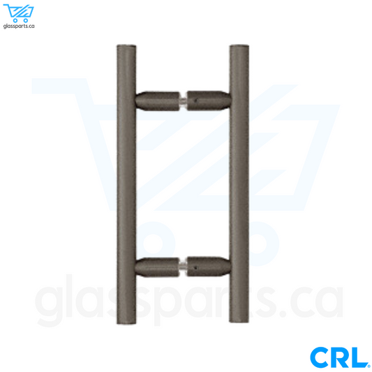 CRL LP Series - Ladder Style Back-to-Back Pull Handle - 6" x 6" - Oil Rubbed Bronze