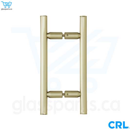 CRL LP Series - Ladder Style Back-to-Back Pull Handle - 6" x 6" - Brushed Bronze