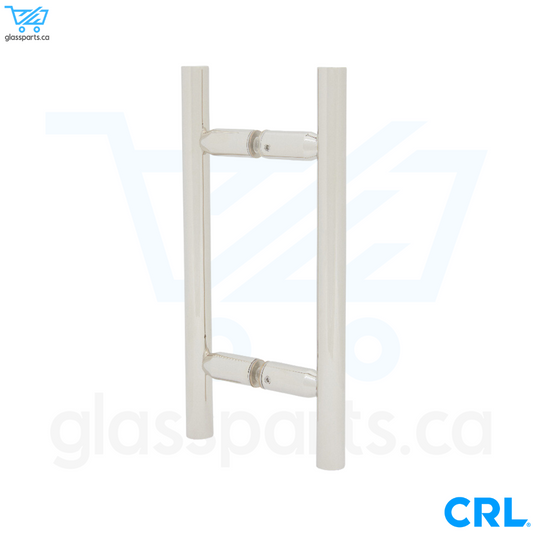CRL LP Series - Ladder Style Back-to-Back Pull Handle - 6" x 6" - Polished Nickel
