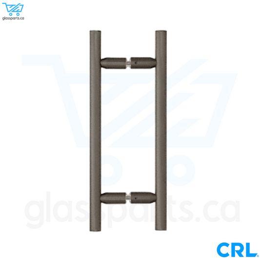 CRL LP Series - Ladder Style Back-to-Back Pull Handle - 8" x 8" - Oil Rubbed Bronze