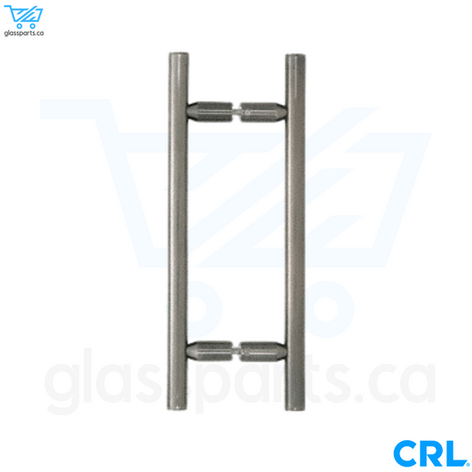 CRL LP Series - Ladder Style Back-to-Back Pull Handle - 8" x 8" - Antique Brushed Nickel
