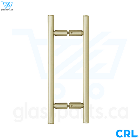 CRL LP Series - Ladder Style Back-to-Back Pull Handle - 8" x 8" - Brushed Bronze