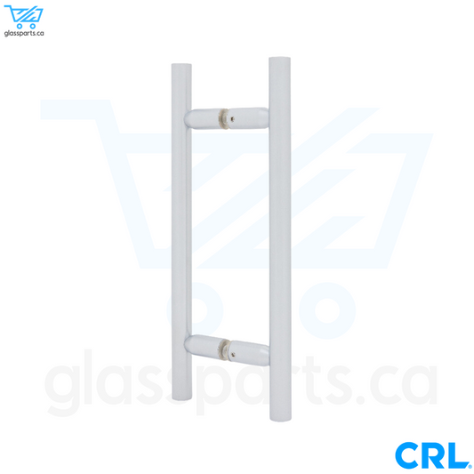 CRL LP Series - Ladder Style Back-to-Back Pull Handle - 8" x 8" - Satin Chrome