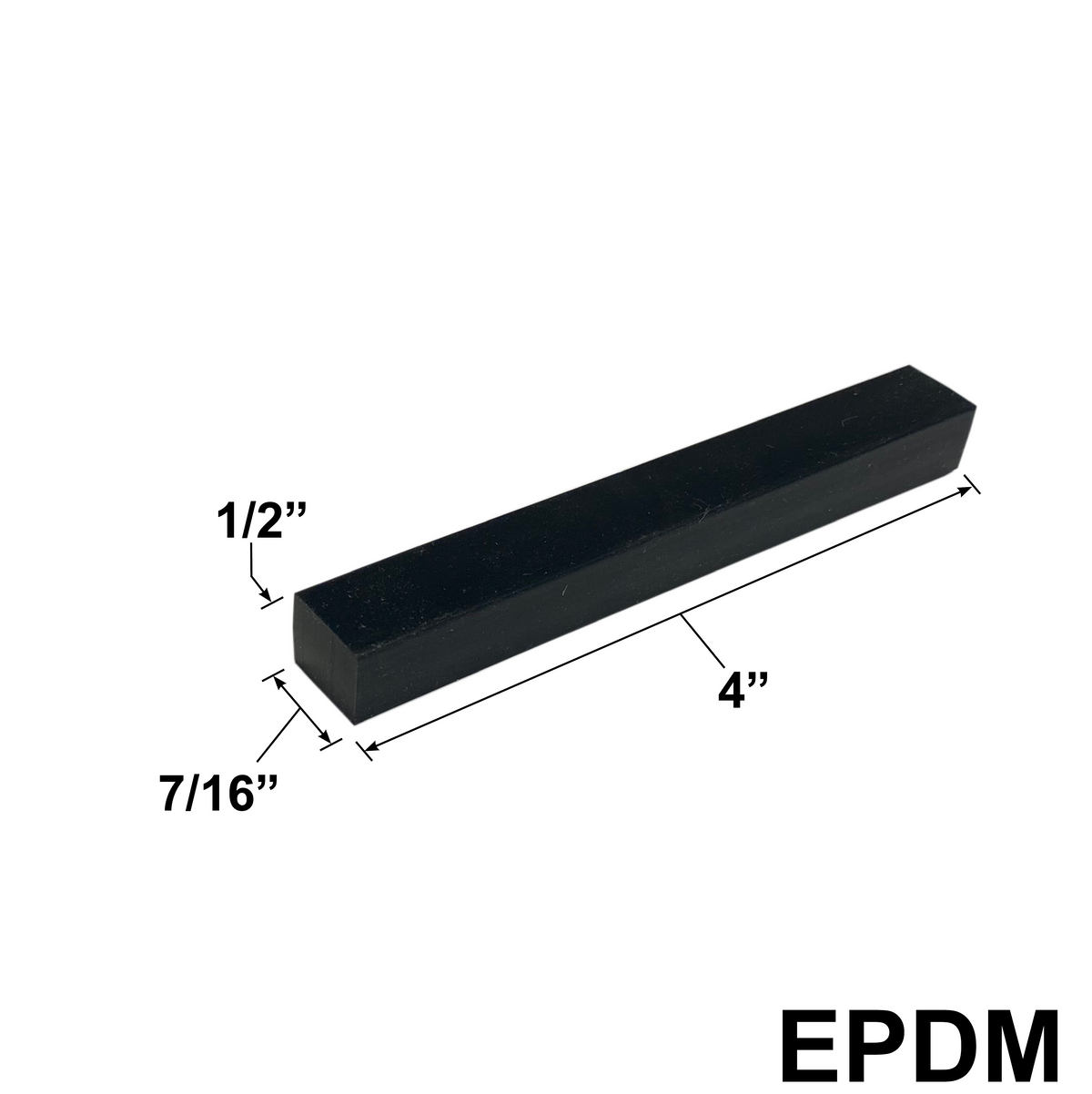 EPDM Setting Blocks — Sizes and Pack Quantities — SB-EPDM-7