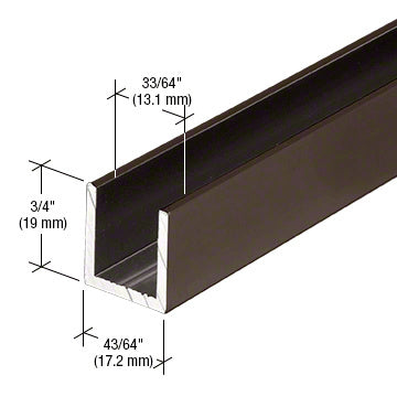 Fixed Panel Shower Door Deep U-Channel