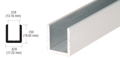 Fixed Panel Shower Door Deep U-Channel