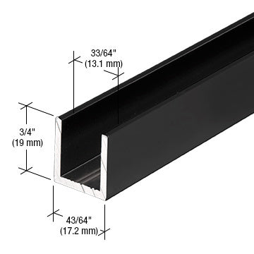Fixed Panel Shower Door Deep U-Channel