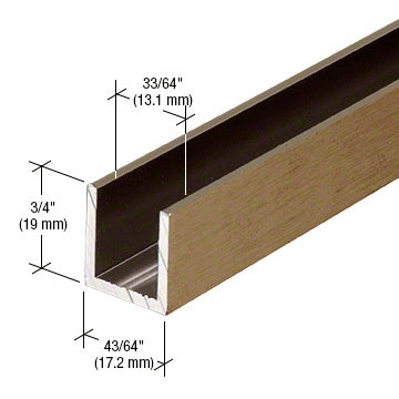 Fixed Panel Shower Door Deep U-Channel