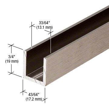 Fixed Panel Shower Door Deep U-Channel