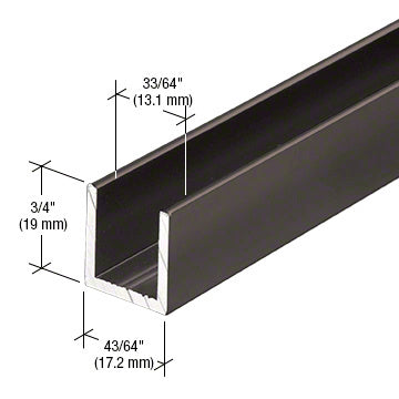 Fixed Panel Shower Door Deep U-Channel