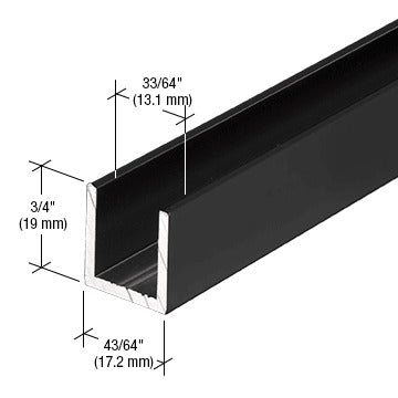 Fixed Panel Shower Door Deep U-Channel