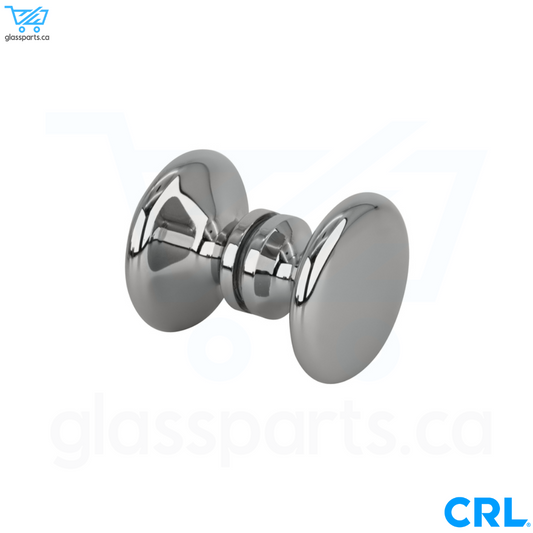 CRL Traditional Series - Back-to-Back Shower Door Knobs - Polished Chrome