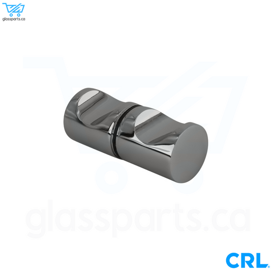 CRL Crescent Series - Back-to-Back E-Z Grip Style Knobs - Polished Chrome