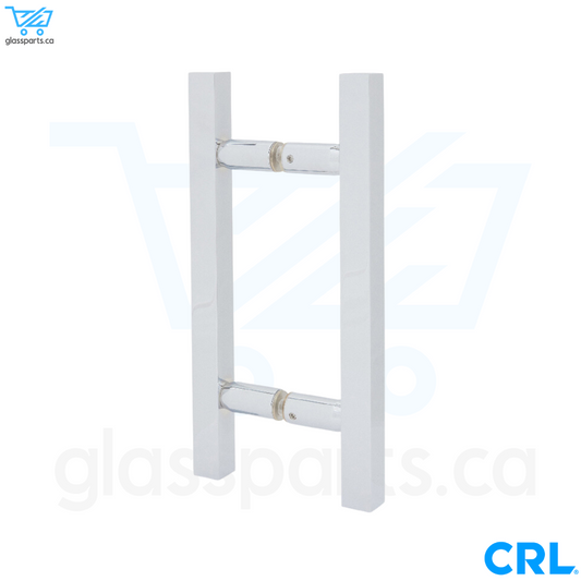 CRL SLP Series - Square Ladder Back-to-Back Pull Handle - 6" - Polished Chrome