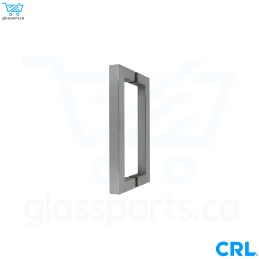 CRL SQ Series - Back-To-Back Square Pull Handle - 8" x 8" - Polished Chrome