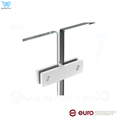 EURO Ultra Slim Frameless 180° Glass Connector For Glass-To-Glass - Satin