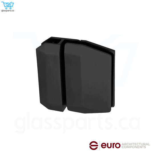 EURO Polaris 600 Series Soft Close Glass-To-Glass Latch - Powder Coated Black