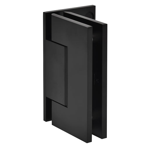 CRL Trento 044 Series Wall Mount Offset Back Plate Hinge — Matte Black