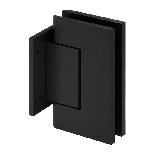 CRL Trento 074 Series Wall Mount Short Back Plate Hinge — Matte Black