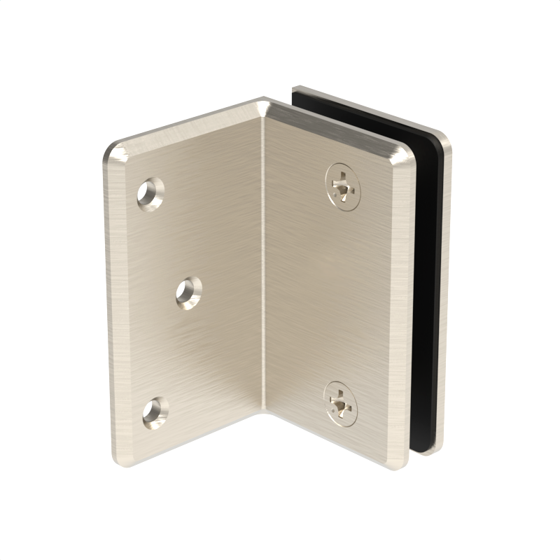 Beveled wall mount bracket BEVWMB90BN - Brushed Nickel
