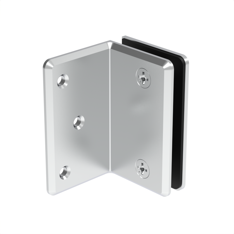 Beveled wall mount bracket BEVWMB90CH - Chrome
