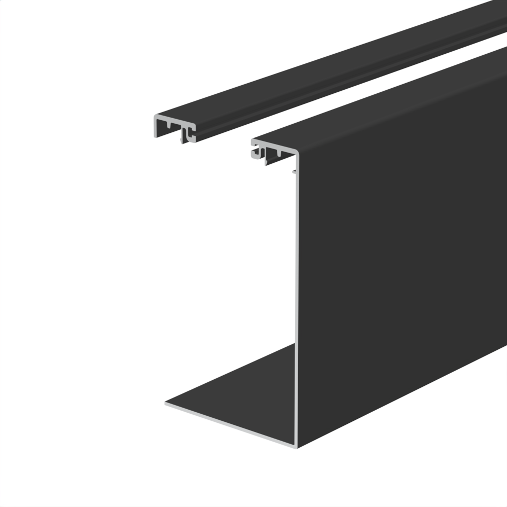 CORE-LOCK 72 Series Side Mount Cladding Kit – 120" – Matte Black Aluminum