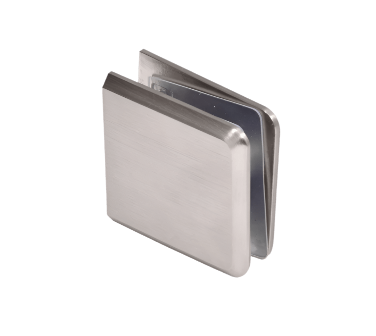 CRL Beveled Hole - in - Glass Style Wall Mount Heavy - Duty Glass Clamp - Glassparts.ca