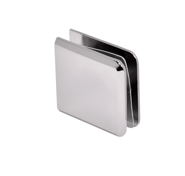 CRL Beveled Hole - in - Glass Style Wall Mount Heavy - Duty Glass Clamp - Glassparts.ca