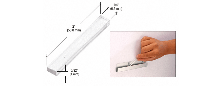 CRL Clear Plastic Setting Blocks (Pack of 100) - Glassparts.ca
