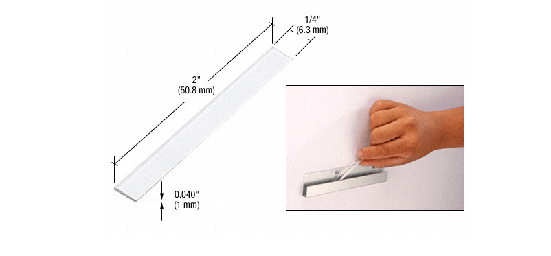 CRL Clear Plastic Setting Blocks (Pack of 100) - Glassparts.ca