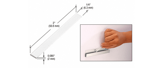 CRL Clear Plastic Setting Blocks (Pack of 100) - Glassparts.ca