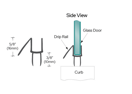 CRL Co - Extruded Bottom Wipe with Drip Rail - Glassparts.ca