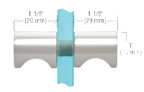 CRL Crescent Grip Back - to - Back Knobs - Glassparts.ca