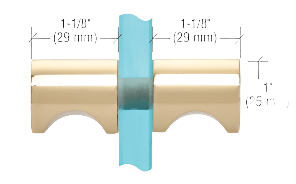 CRL Crescent Grip Back - to - Back Knobs - Glassparts.ca