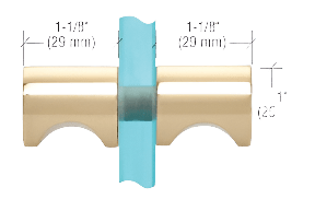 CRL Crescent Grip Back - to - Back Knobs - Glassparts.ca