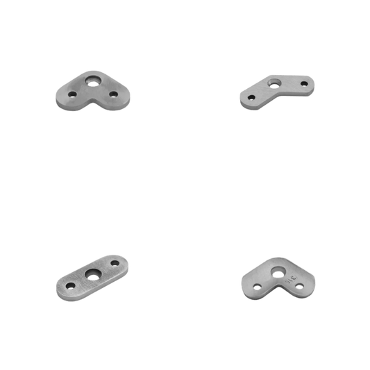 Railing Post Component - Handrail Saddle - Flat & Round Handrail - 90°, 180° & 135° - Glassparts.ca