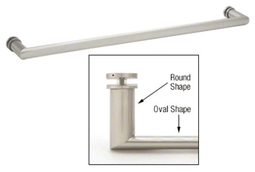 CRL OR Series Single-Sided Oval/Round Towel Bars — 0R24CH