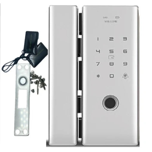 Glass Door Lock - Digital Glass Door Lock - Glass & Wall Mount