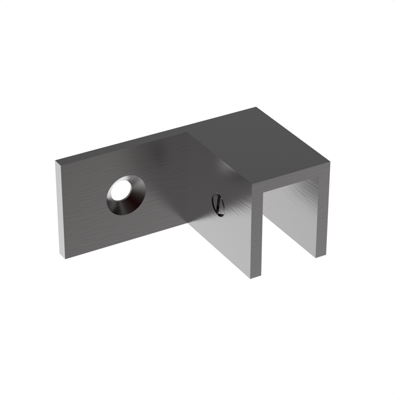 Sleeve over glass clamp SLOV044RORB - Wall to Glass - 90° Offset Right - Oil Rubbed Bronze