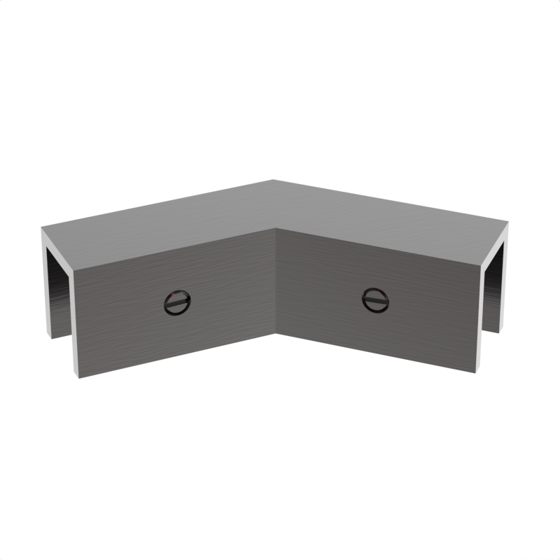 Sleeve over glass clamp SLOV045ORB - Glass to Glass - 135° Fixed - Oil Rubbed Bronze